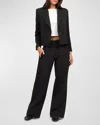 EQUIPMENT ANDRES MID-RISE WIDE-LEG CREPE TROUSERS