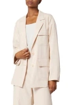 Equipment Single-breasted Blazer In Shifting Sand