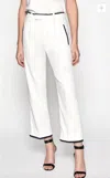Equipment Bergen Flare Crop Trousers In White In White