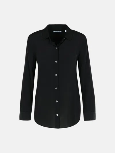 Equipment Black Silk Shirt