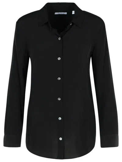 EQUIPMENT EQUIPMENT BLACK SILK SHIRT