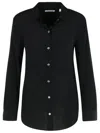 Equipment Patched Chest Pocket Plain Shirt In Black