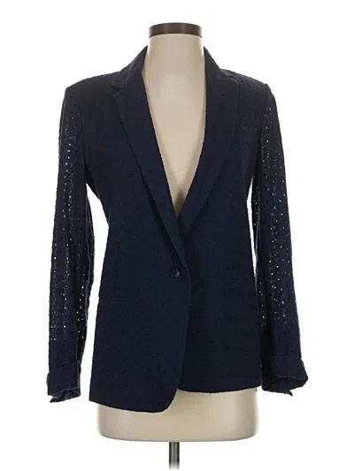 Pre-owned Equipment Blazer Jacket In Blue