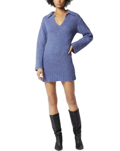 Equipment Bresse Alpaca & Wool-blend Sweaterdress In Blue