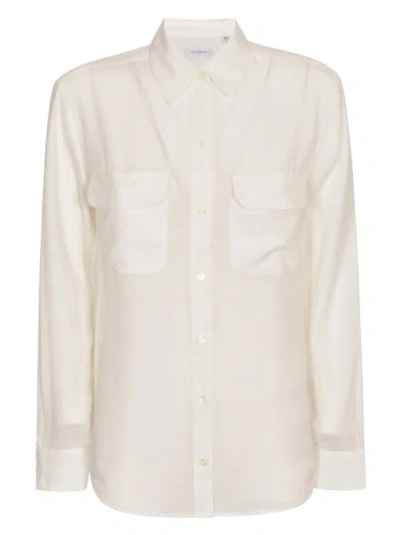 Equipment Bright White Signature Silk Shirt