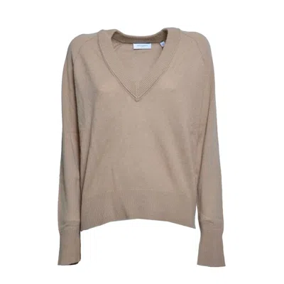 Equipment Camel Cashmere V-neck Sweater In Pink