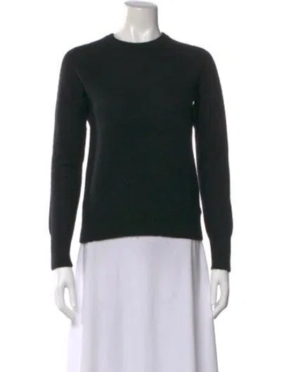 Pre-owned Equipment Cashmere Crew Neck Sweater In Black