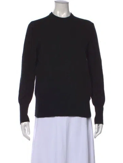 Pre-owned Equipment Cashmere Crew Neck Sweater In Black