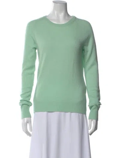 Pre-owned Equipment Cashmere Crew Neck Sweater In Blue