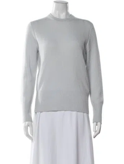 Pre-owned Equipment Cashmere Crew Neck Sweater In Blue