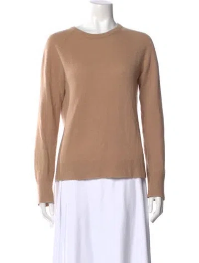 Pre-owned Equipment Cashmere Crew Neck Sweater In Brown