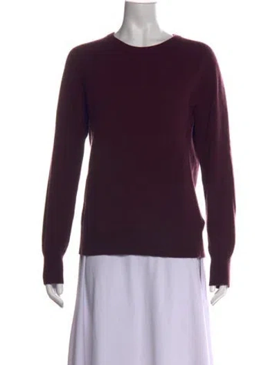 Pre-owned Equipment Cashmere Crew Neck Sweater In Burgundy/purple