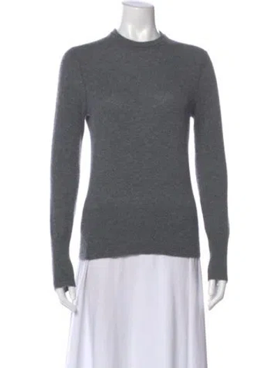 Pre-owned Equipment Cashmere Crew Neck Sweater In Gray