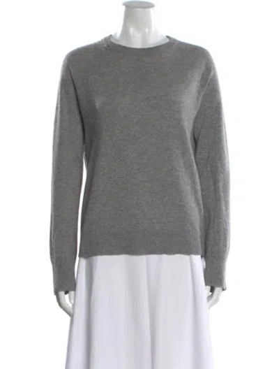Pre-owned Equipment Cashmere Crew Neck Sweater In Gray
