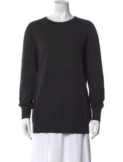 Pre-owned Equipment Cashmere Crew Neck Sweater In Gray