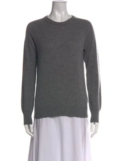 Pre-owned Equipment Cashmere Crew Neck Sweater In Gray