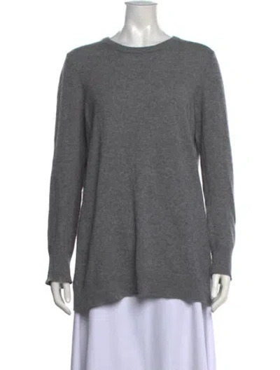 Pre-owned Equipment Cashmere Crew Neck Sweater In Gray