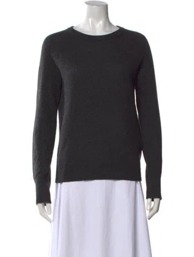 Pre-owned Equipment Cashmere Crew Neck Sweater In Grey