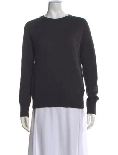 Pre-owned Equipment Cashmere Crew Neck Sweater In Grey