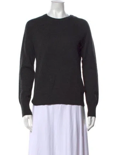 Pre-owned Equipment Cashmere Crew Neck Sweater In Grey