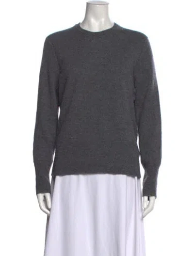 Pre-owned Equipment Cashmere Crew Neck Sweater In Grey