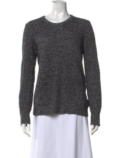 Pre-owned Equipment Cashmere Crew Neck Sweater In Grey