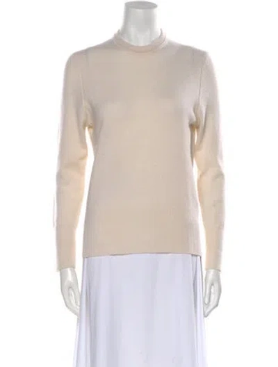 Pre-owned Equipment Cashmere Crew Neck Sweater In Neutral
