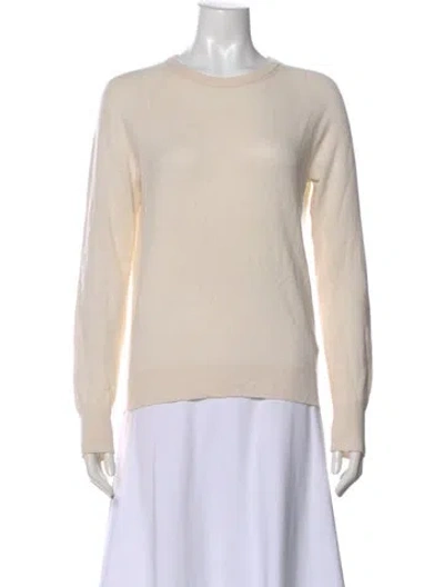 Pre-owned Equipment Cashmere Crew Neck Sweater In Neutral