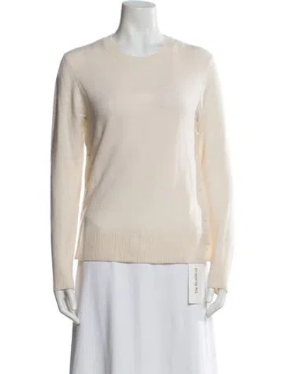 Pre-owned Equipment Cashmere Crew Neck Sweater In Neutral