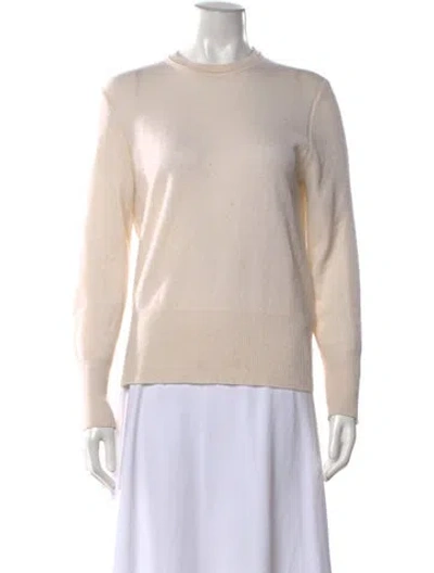 Pre-owned Equipment Cashmere Crew Neck Sweater In Neutral