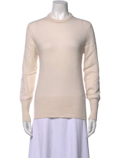 Pre-owned Equipment Cashmere Crew Neck Sweater In Neutrals