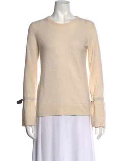 Pre-owned Equipment Cashmere Crew Neck Sweater In Neutrals