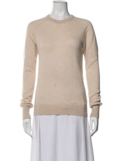 Pre-owned Equipment Cashmere Crew Neck Sweater In Neutrals