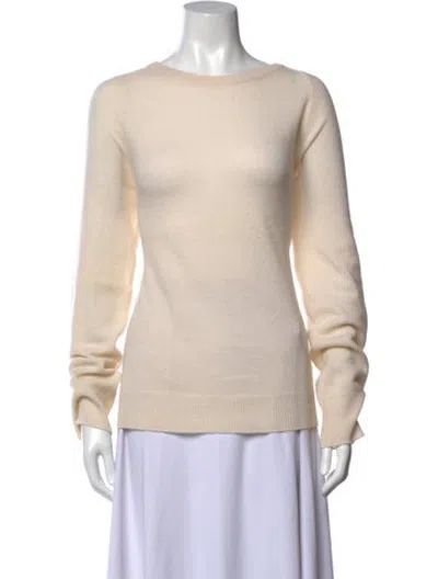 Pre-owned Equipment Cashmere Crew Neck Sweater In Neutrals
