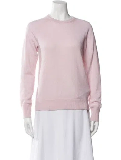 Pre-owned Equipment Cashmere Crew Neck Sweater In Pink