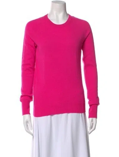 Pre-owned Equipment Cashmere Crew Neck Sweater In Pink
