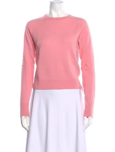 Pre-owned Equipment Cashmere Crew Neck Sweater In Pink