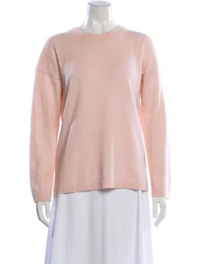 Pre-owned Equipment Cashmere Crew Neck Sweater In Pink