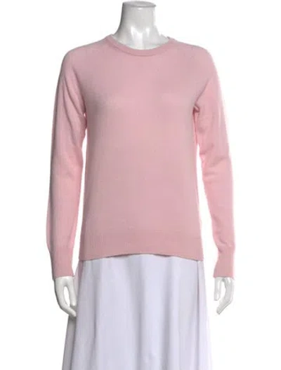 Pre-owned Equipment Cashmere Crew Neck Sweater In Pink