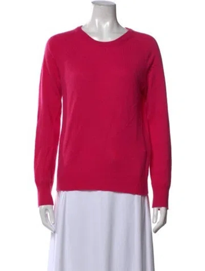 Pre-owned Equipment Cashmere Crew Neck Sweater In Pink