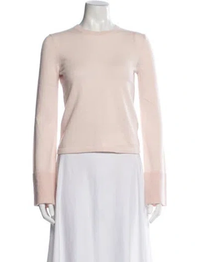 Pre-owned Equipment Cashmere Crew Neck Sweater In Pink