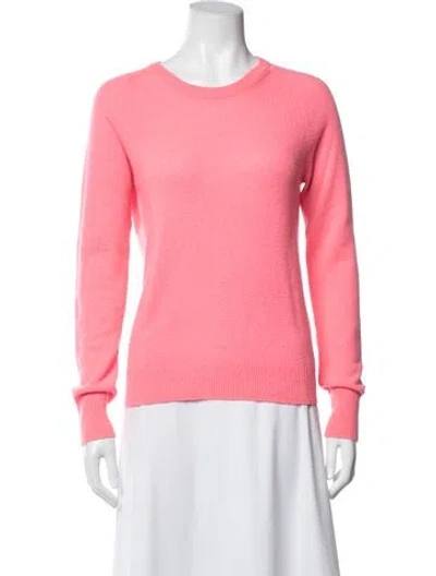 Pre-owned Equipment Cashmere Crew Neck Sweater In Pink