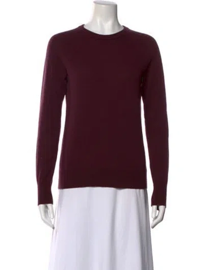 Pre-owned Equipment Cashmere Crew Neck Sweater In Purple