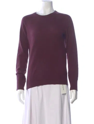 Pre-owned Equipment Cashmere Crew Neck Sweater In Purple