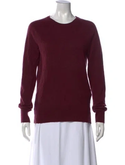 Pre-owned Equipment Cashmere Crew Neck Sweater In Purple
