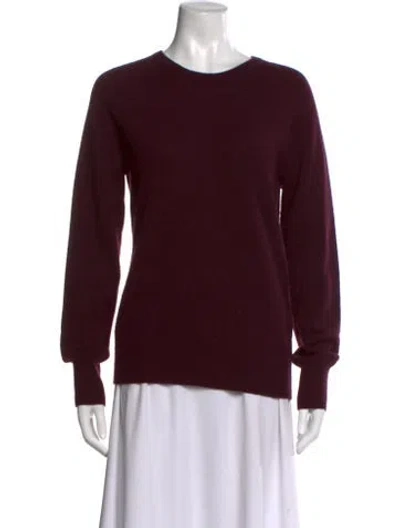 Pre-owned Equipment Cashmere Crew Neck Sweater In Purple