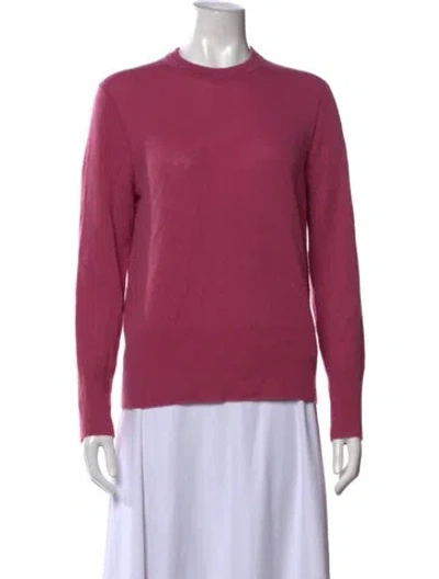 Pre-owned Equipment Cashmere Crew Neck Sweater In Purple