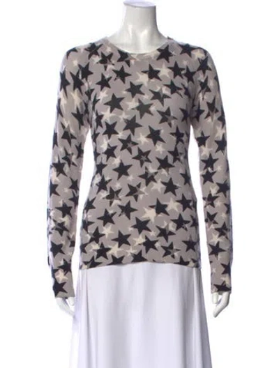 Pre-owned Equipment Cashmere Graphic Print Sweater In Multi