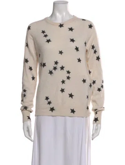Pre-owned Equipment Cashmere Graphic Print Sweater In Neutral