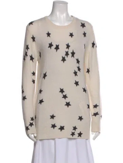 Pre-owned Equipment Cashmere Graphic Print Sweater In Neutral